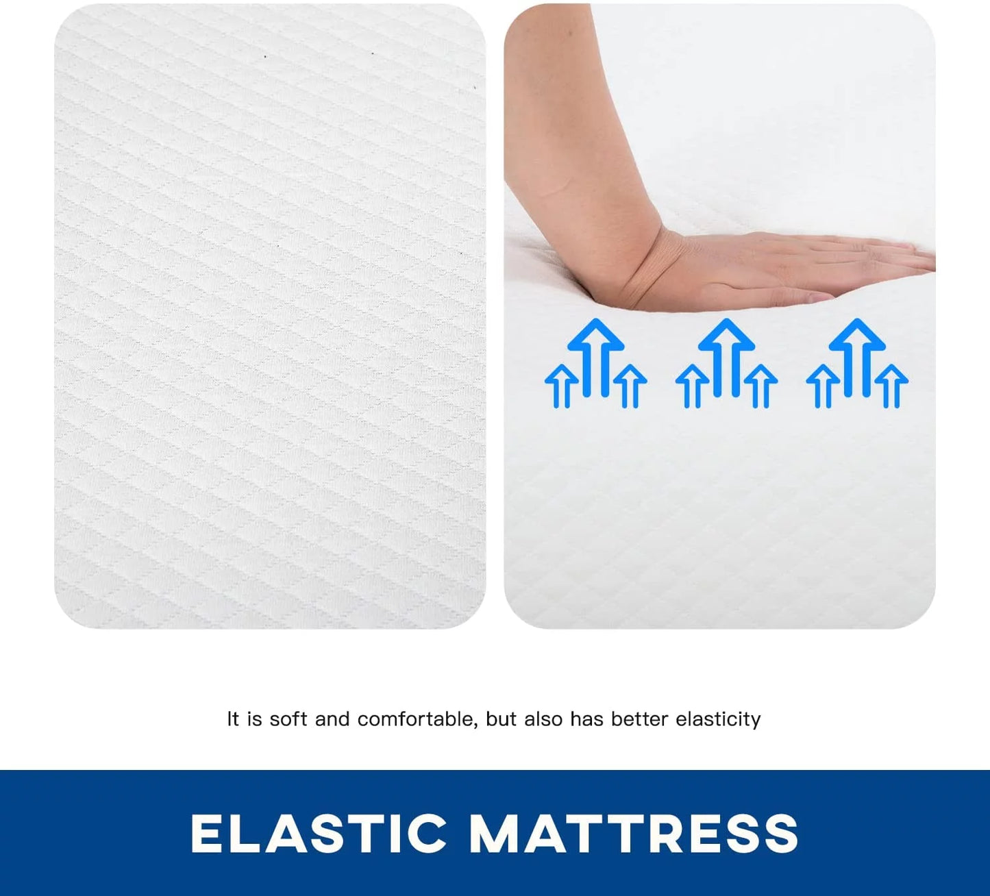 Memory Foam Mattress in a Box Mattresses Certipur-Us Certified Pressure Relieving (6 In, Queen)